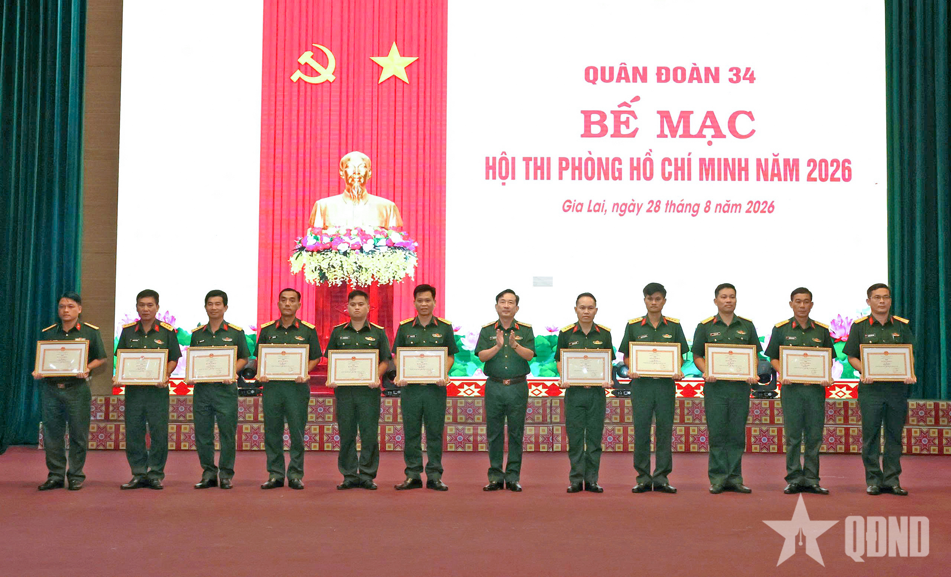 Quân đoàn 34 bế mạc Hội thi phòng Hồ Chí Minh năm 2026